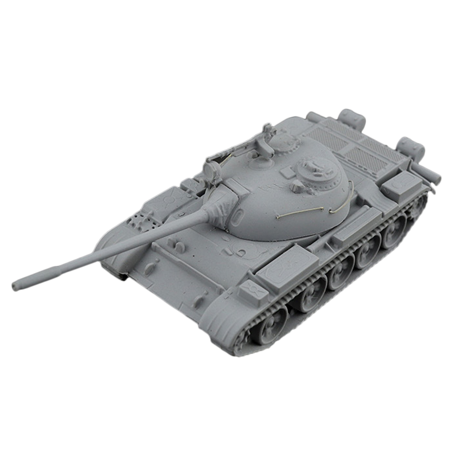 1:144 Scale Plastic Tank Model Soviet T54 Kid's Toys Home Decor Display Gray
