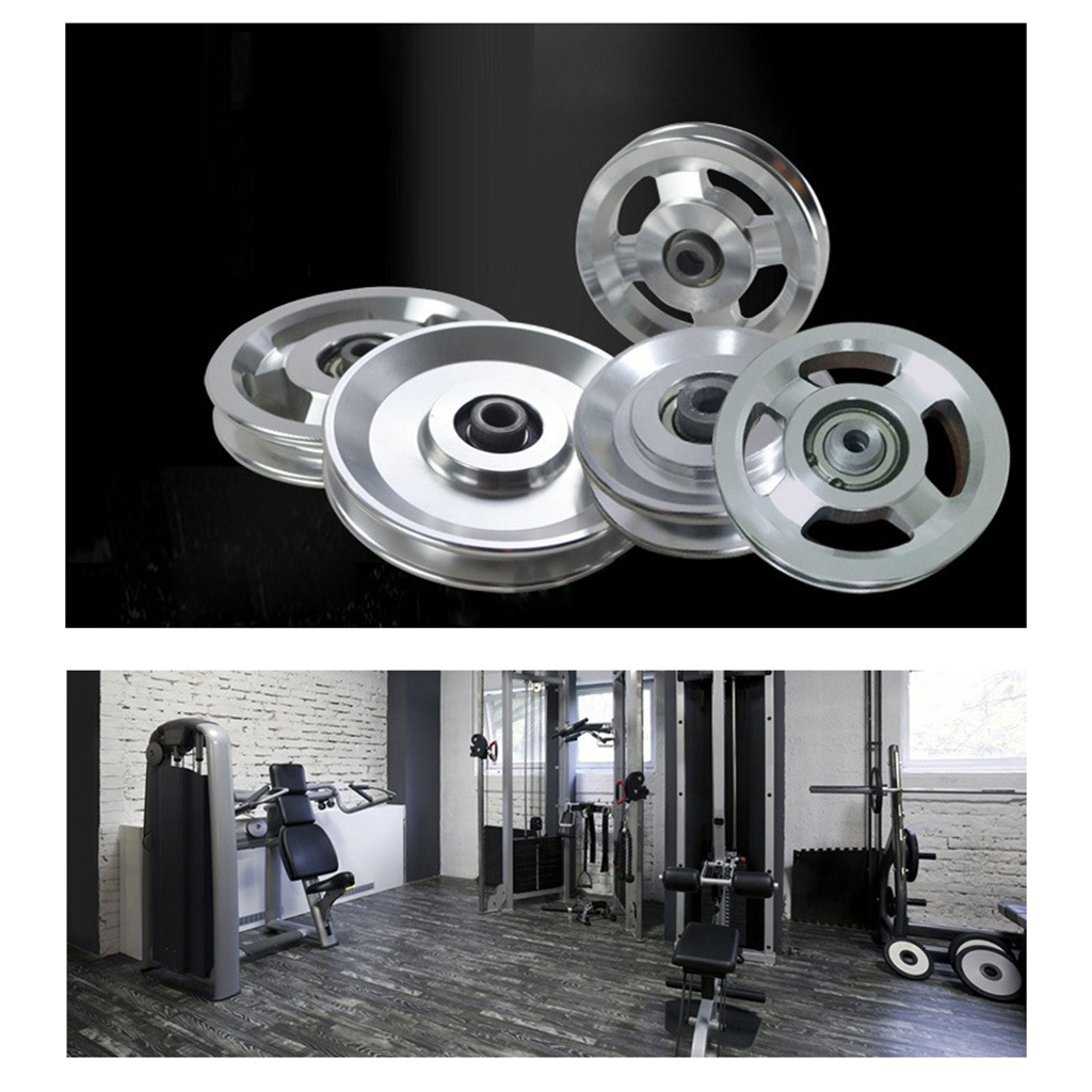 Solid Pulley Wheel Single Wheel Spin U Groove Roller Bearing Rigging Guide