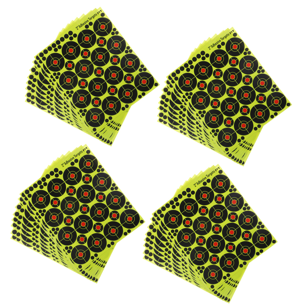 4x 160pcs  Targets Reactive Splatter Dia. 5cm Adhesive Paper Target
