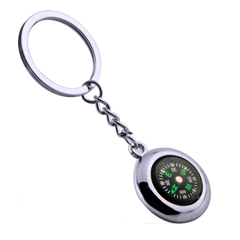 30pcs Key Chain Mini Pocket Compass Navigator for Outdoor Camping Caving Hiking 