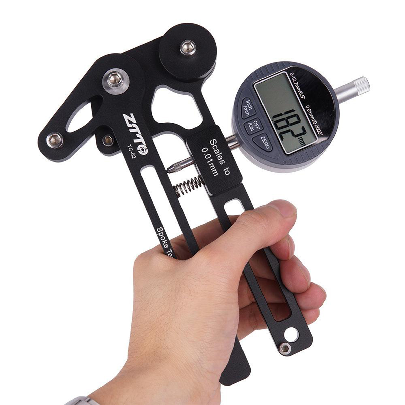 Bike Spoke Tension Meter Spokes Gauge Repair Tool Checker Tensiometer Scale