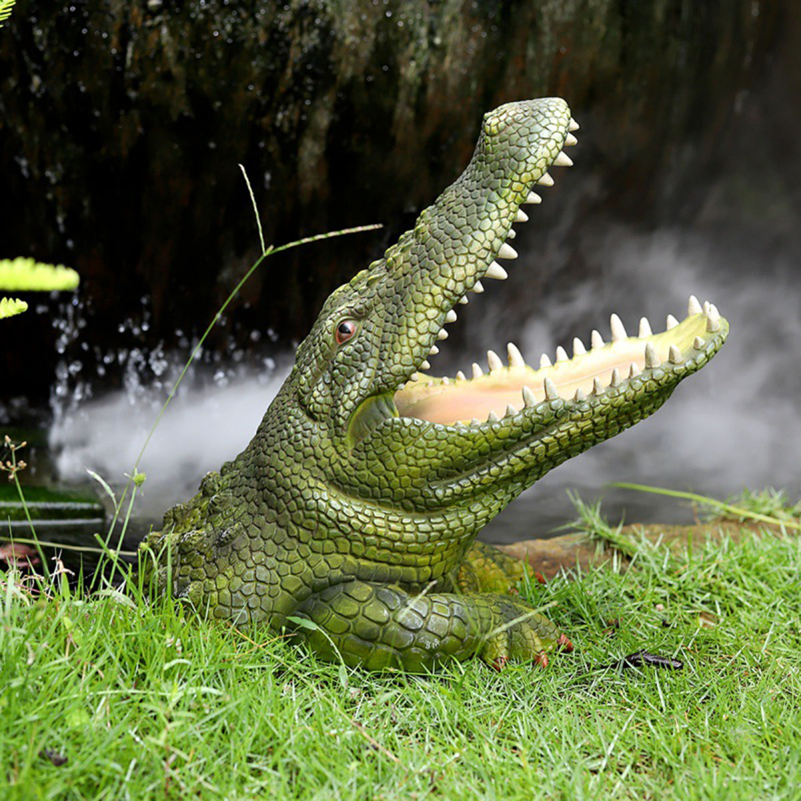 Mini Resin Micro Landscape Decoration Indoor Outdoor Alligator Statue Fairy Miniature Garden Ornaments Handicraft Accessories