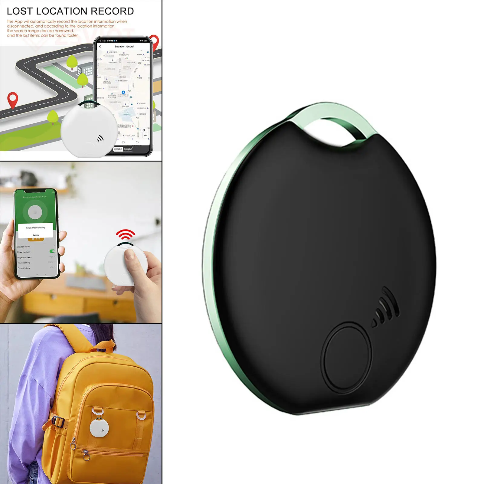 Mini Bluetooth Tracker Remote Control Anti Lost Alarm Item Finders for Wallet Kids