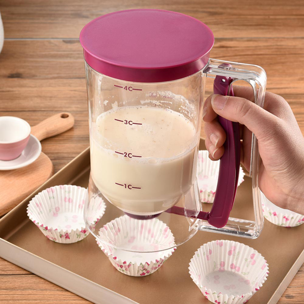NEW Pancake Batter Dispenser Maker Perfect For Baking Muffins Cupcakes
