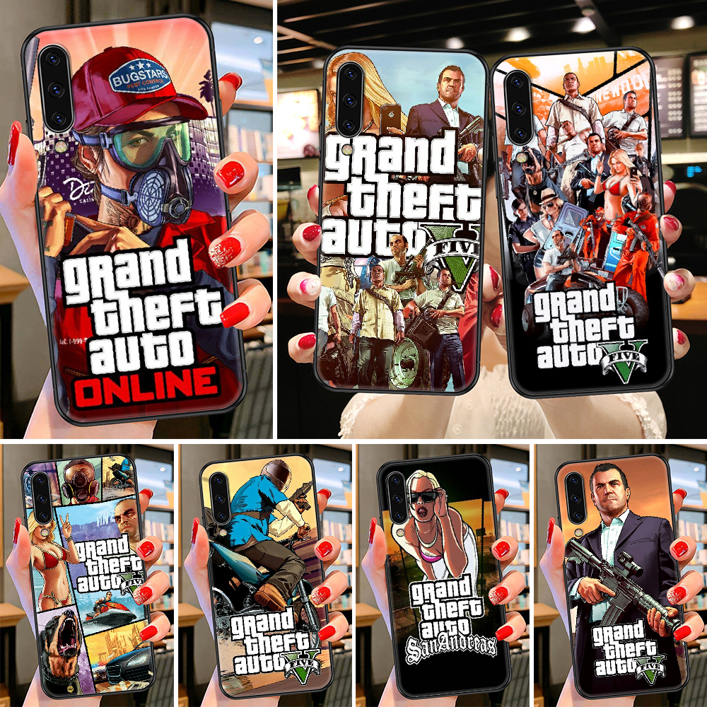 Grand Theft Auto GTA GTA5 чехол для телефона Samsung Galaxy A 3 5 7 8 10 20  21 30 40 50 51 70 71 E S 2016 2018 4G черный бампер из ТПУ | AliExpress