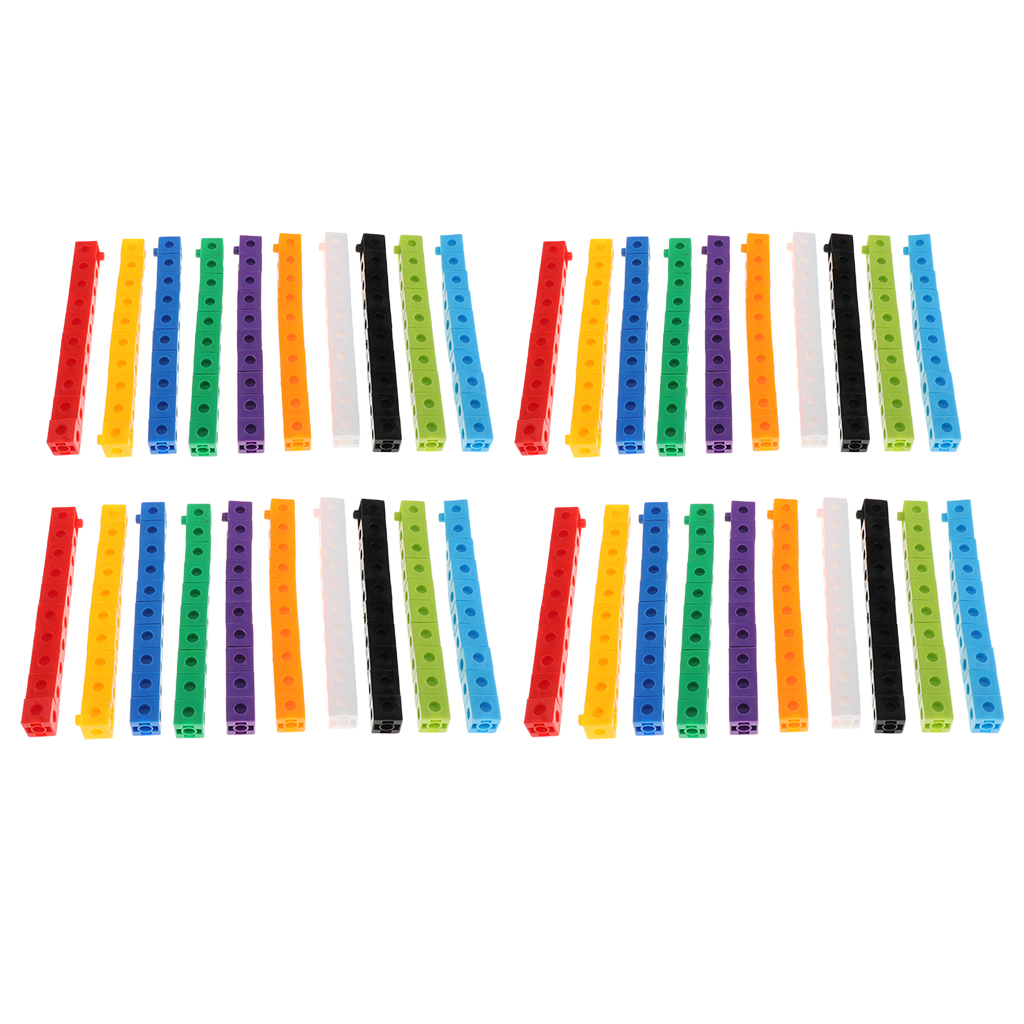 10 Colors 400pcs Math Manipulative Mathlink Cubes, Early Math Skills,