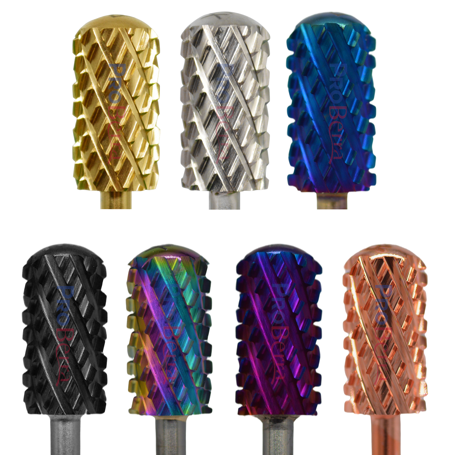 Best of NAILTOOLS 6.6 Large Barrel 4XC Gold Silver Dark Purple Blue Rainbow Rose Gold 7 Different Color Nail Drill Bits Milling Reviews & Tips