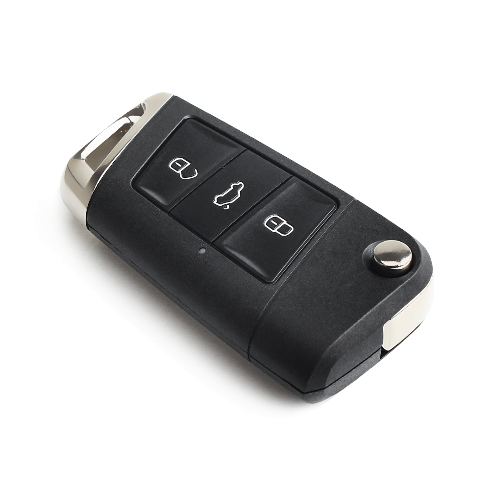 KEYYOU Für Volkswagen VW Polo Passat B5 Golf MK5 Käfer Geändert Flip Remote Key Shell Fob 3 Tasten Ersatz Auto Schlüssel Abdeckung – Detail 3