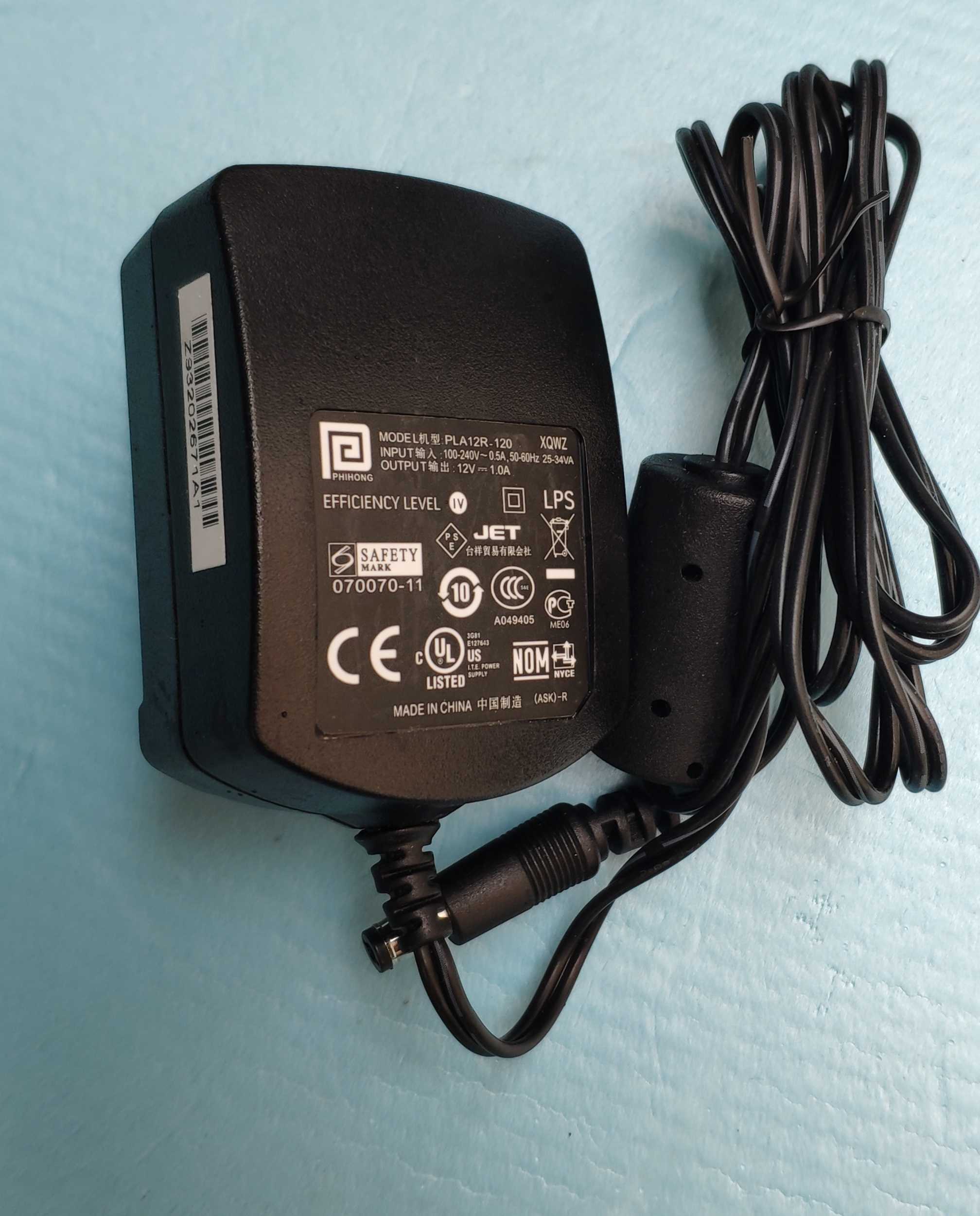 PLA12R 120 adapter power supply 12V1A 