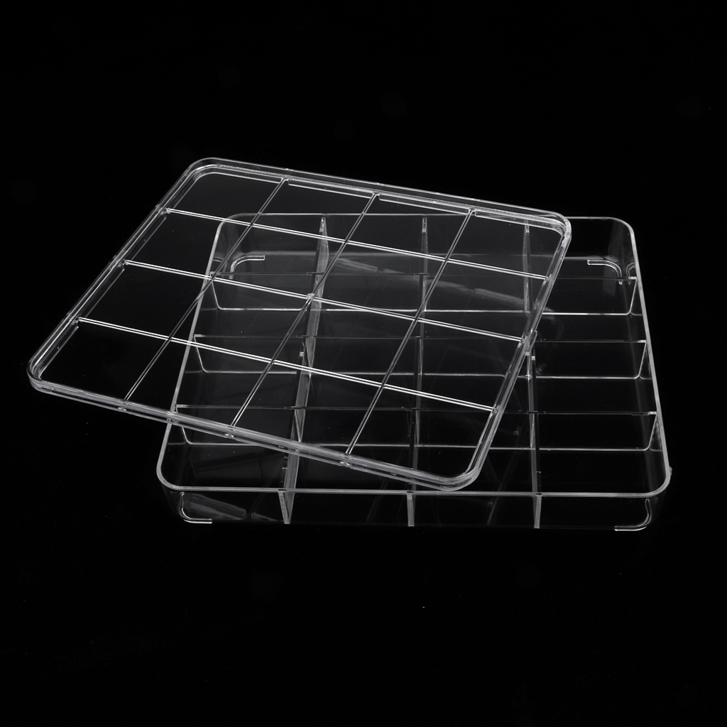for Mag 16 Slots Nail Glitter Studs Organizer Shimmer Holder Box Storage