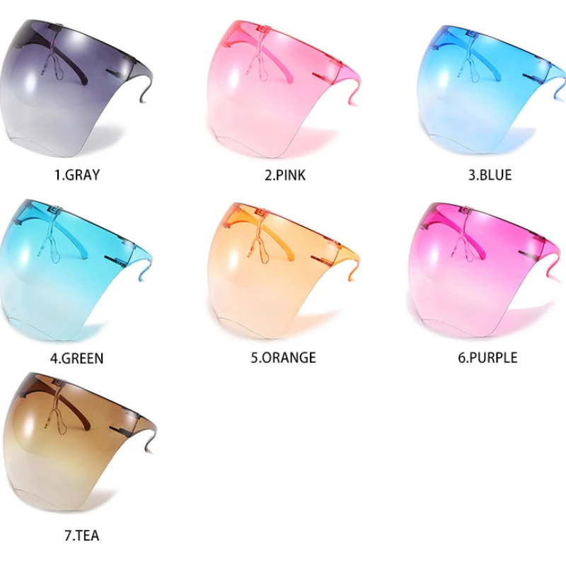 2021 NEw Men's Women's Faceshield Protective Glasses Goggles Safety Glasses Anti-Spray Mask Protective Goggle Glass Sunglasses big sunglasses