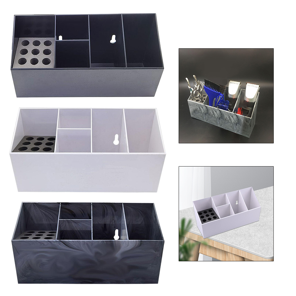 Hairdressing Tool Box Storage Case Clipper Hair Scissor Rack Organizer Barber Tools Holder