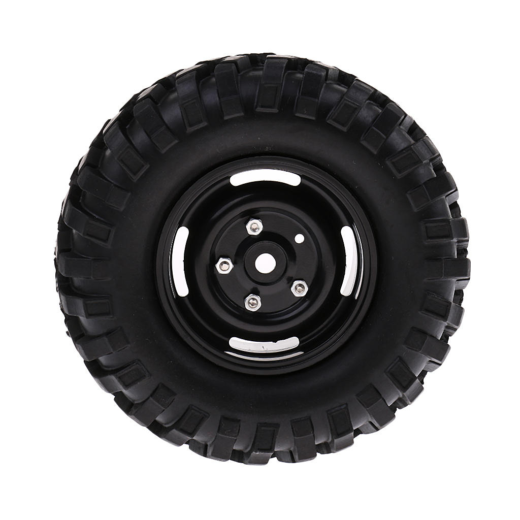 Set/2pcs Wheels Tire for 1:10 RC Rock Crawler Cars Truck  SCX10 96mm