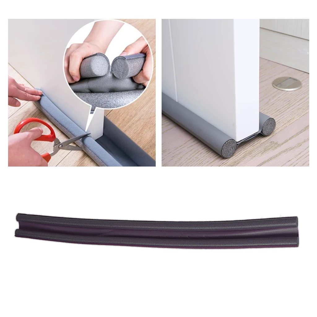 Door Bottom Sealing Strip Sound Proof Noise Reduction Under Door Draft Stoppers Dust Proof Window Weather Stripping