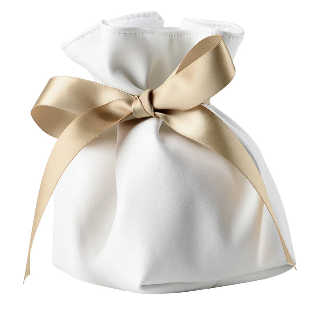 Elegant Bracelet Storage Bag, Decorated with Satin Ribbon and Cotton Pillow Gift Package Fashion Jewelry Organizer