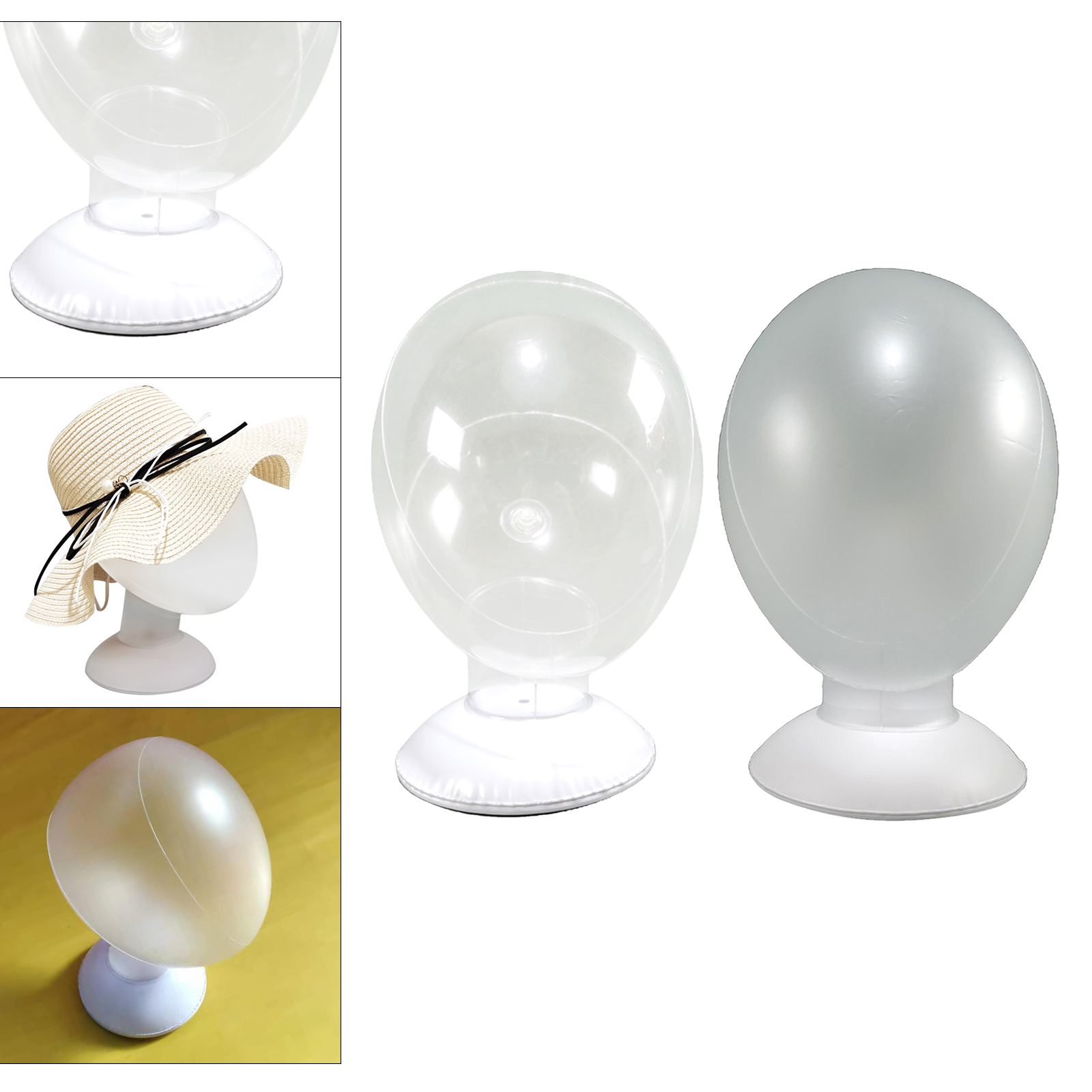 PVC Mannequin Head Manikin Wigs Headform Display Stand Helmet Headphones