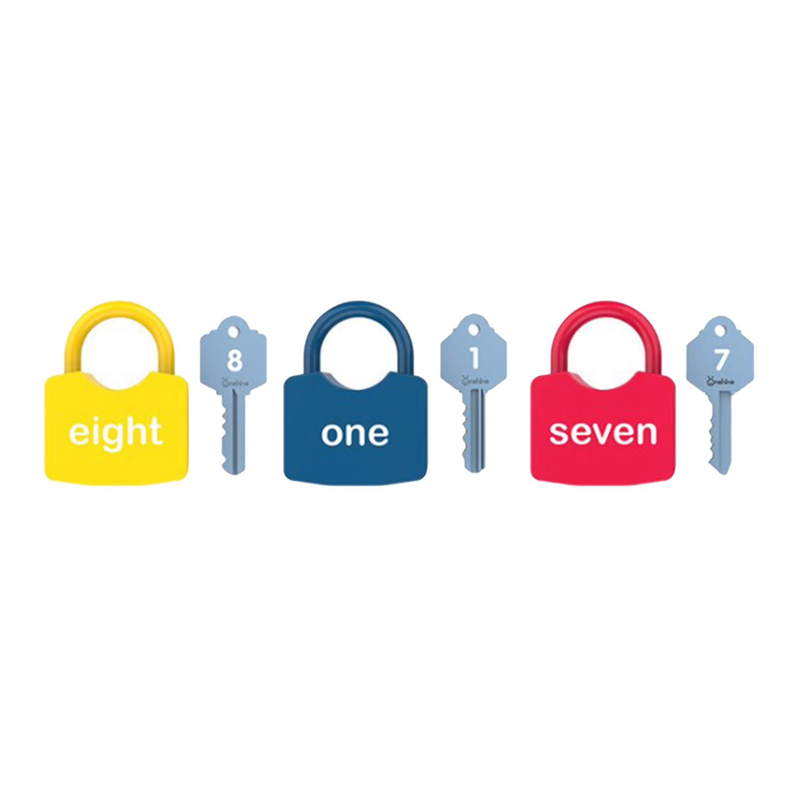Optional Keys and Padlock Set Matching & Counting Motor Skill Baby Toddlers Preschool Montessori Unlocking Toys