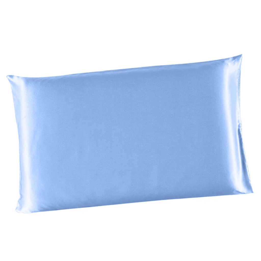 Soft Satin Pillowcase Beauty Pillow Cover with Zipper - Standard 20x26 inch