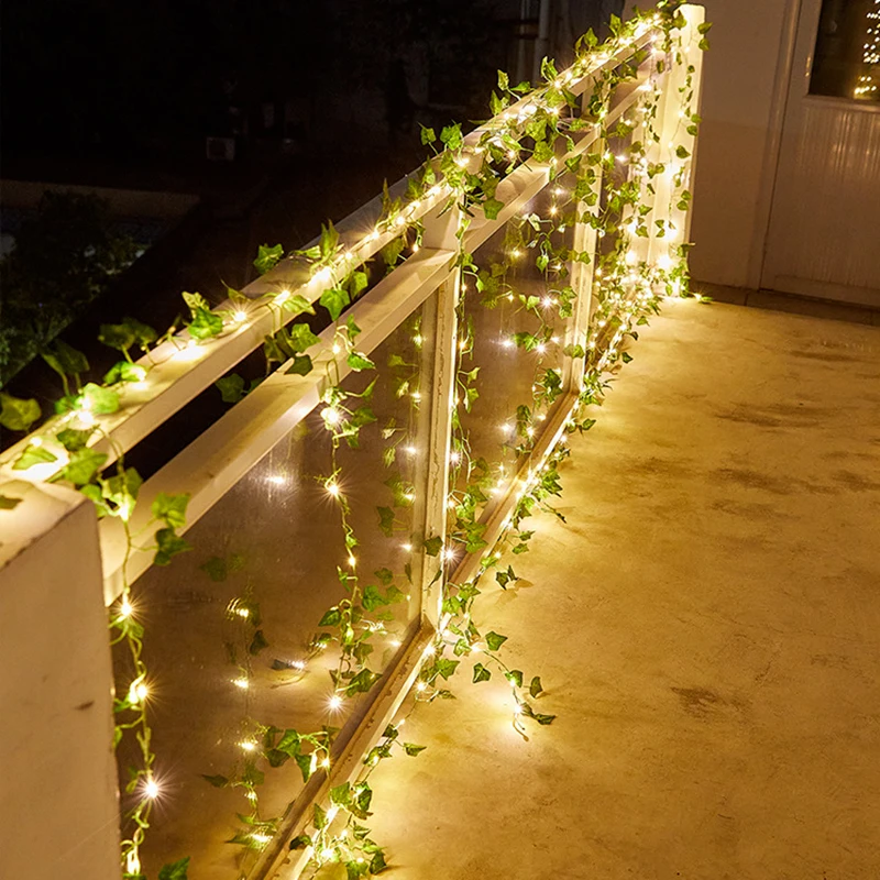 luz LED Luces de Arce de Navidad decoración para el hogar y Fiestas JujubeZAO Guirnalda de Hojas de Arce Hojas de Arce otoño 