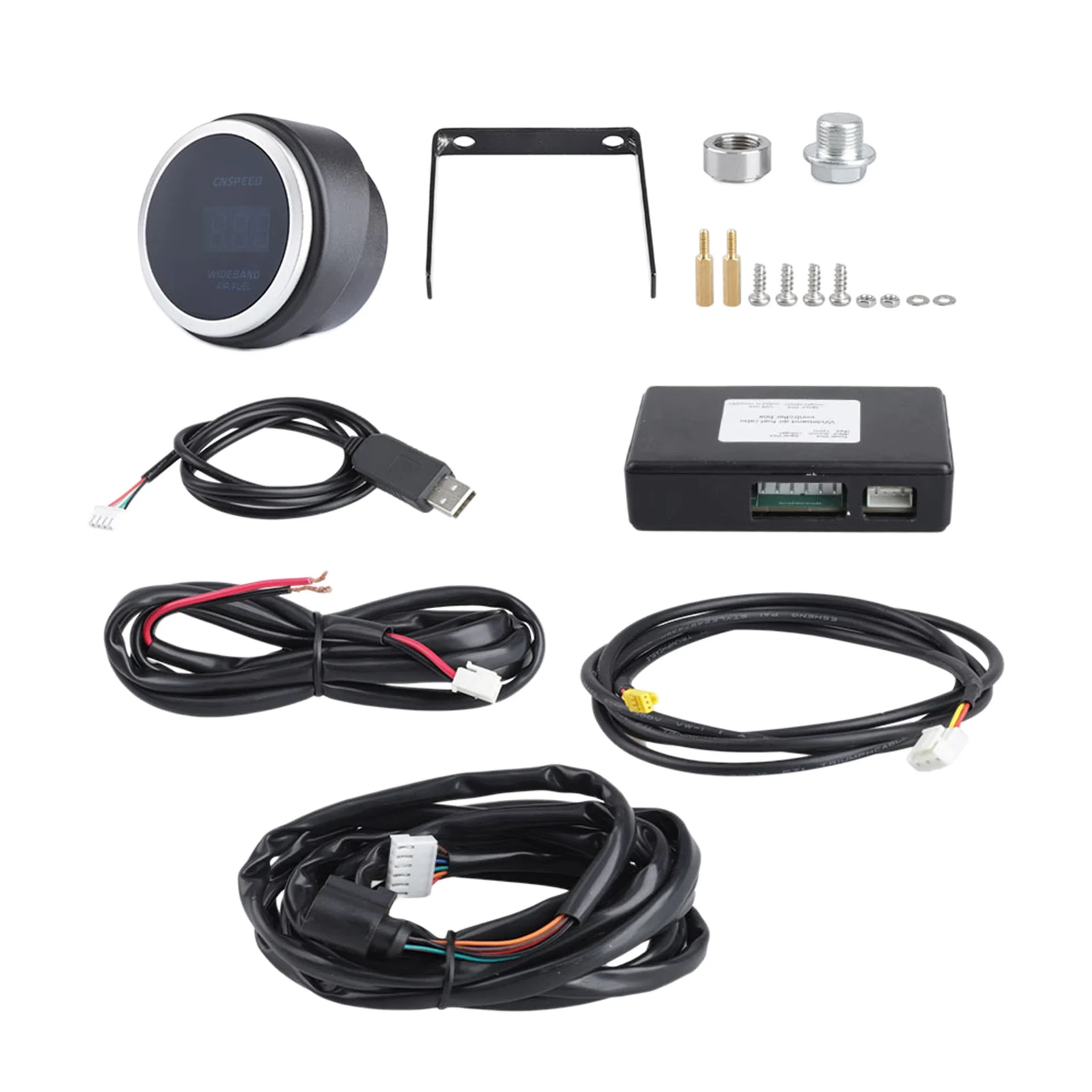 Digital Wideband Air / Fuel Wide Band Ratio AFR Gauge Kit Includes  2-1/16
