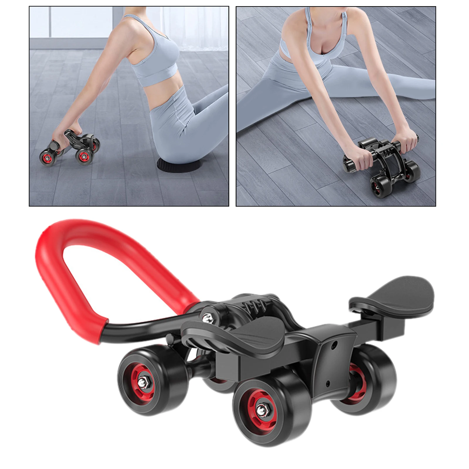 Home Gym Workout Exercise Equipment Core Strength Training Wheel Machine Trainer Waist Belly Shaper Toner Wheels