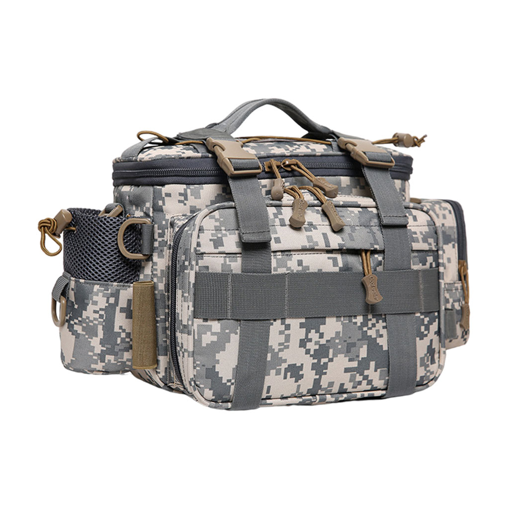 Fishing Tackle Bag 900D Oxford Lure Gear Shoulder Storage Bag Pack Organizer for Camping Fishing Hunting Hiking Outdoor