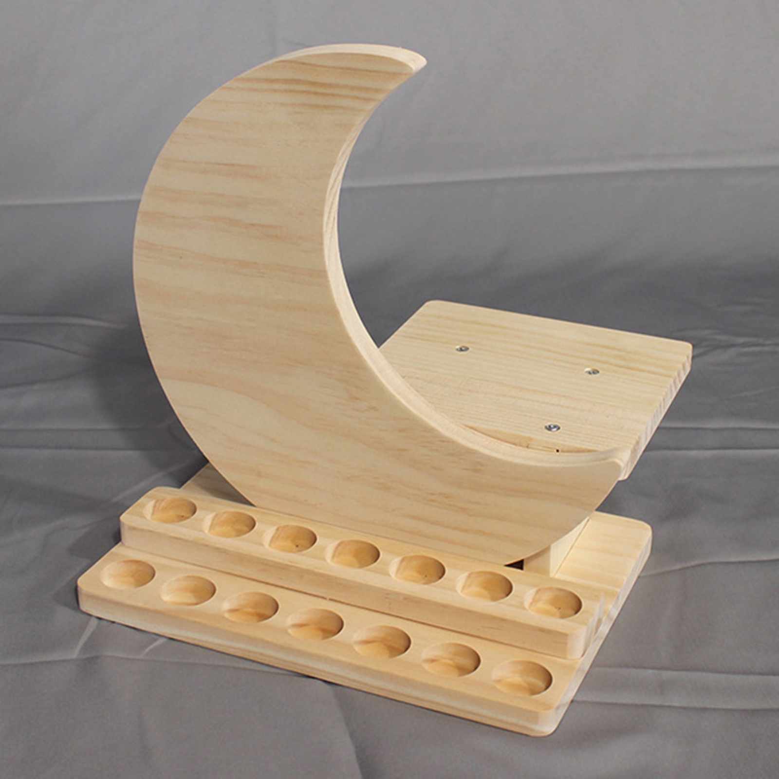 14 Slots Wood Essential Oil Display Stand Cosmetic Organizer Rack 5/10/15ml