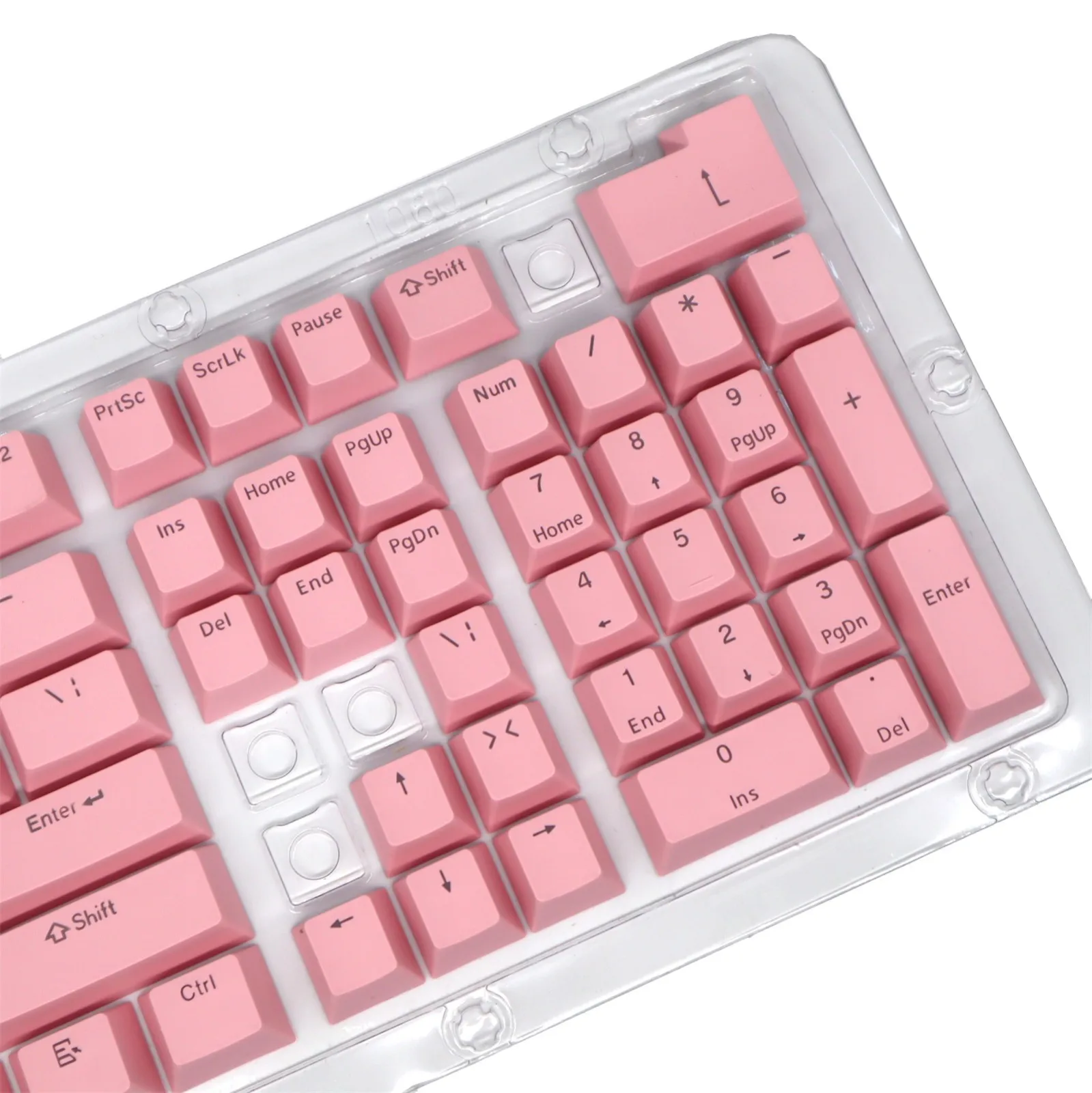korean computer keyboard PBT 104 Keys Keycaps OME Height Keycap Set Color Replacement Solid color Keyboard Switch Keycaps Backlit Key Caps In STOCK pc keyboard