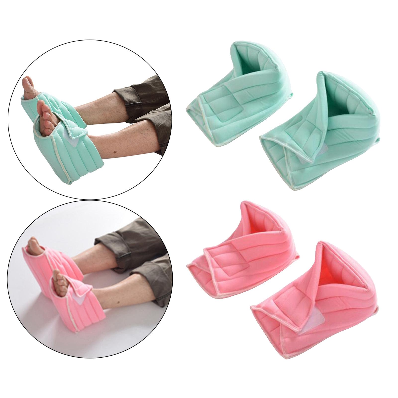 1 Pair Strapping Washable Cotton Sleeves Protector Pillow Foot Pillow for Relieveing Pressure from Sores and Ulcers Ankles Heel
