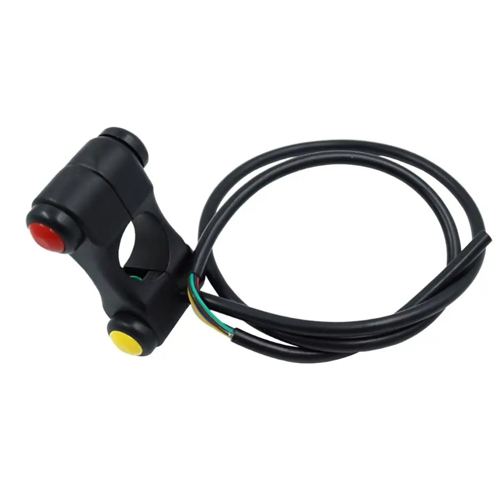 12V Motorcycle 22mm Handlebar Switches Headlight Hazard Brake Fog Lights Horn ON OFF Start Switch 3 Buttons