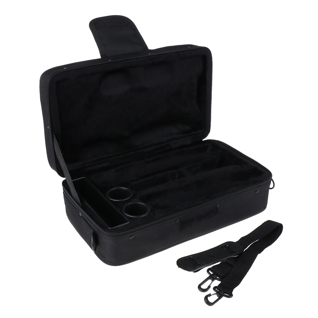 Water-resistant Foam Padded Clarinet Case Clarinets Gig Bag Black