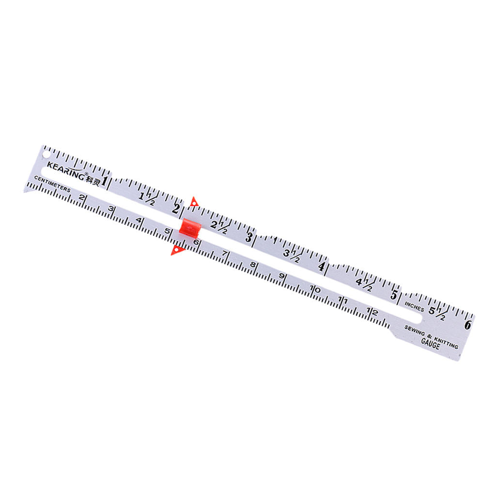 Sewing Gauge Sewing Ruler Measuring Tool Sewing Accessories Black 15cm