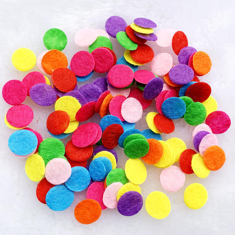 10mm & 15mm & 20mm & 25mm & 30mm & 35mm & 40mm & 50mm Künstliche Filz Vlies Runde Filz Tuch Filze DIY Für Nähen Sammelalbum Patches – Detail 2