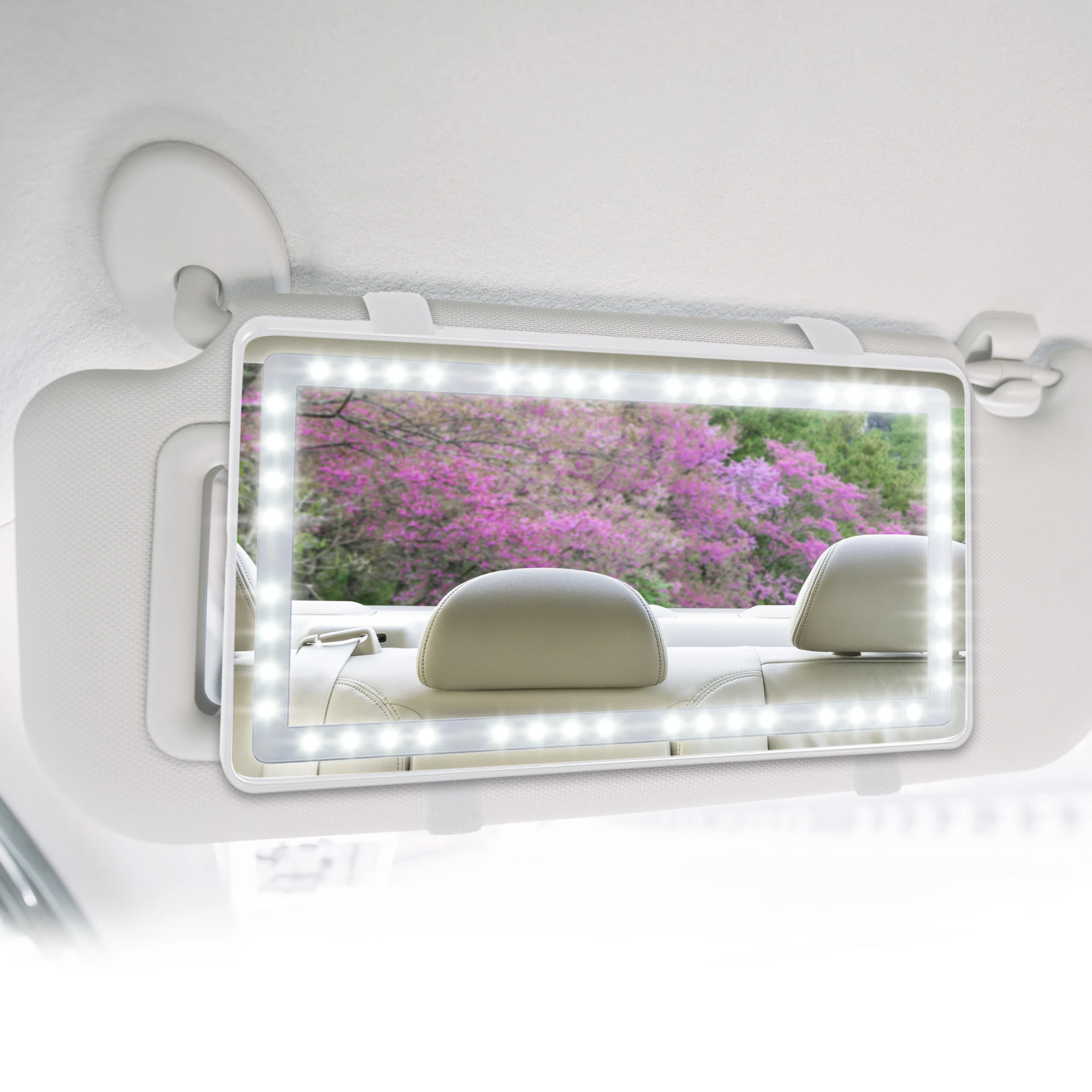 X Autochaux-Car Interior Viseira Espelho Set, 3