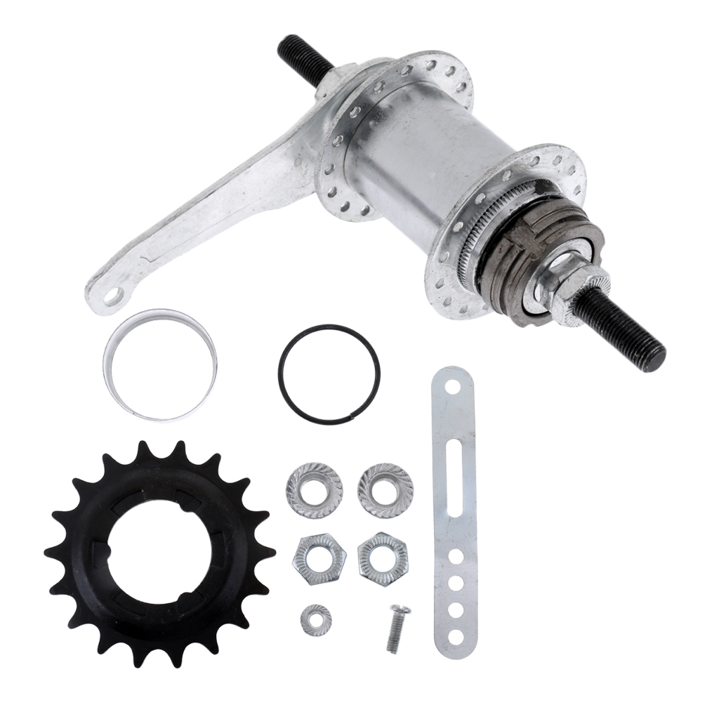 32 Holes Bike Bicycle Coaster Brake Rear Hub Back Pedal MTB Fixed Gear Parts 18 Tooth Sprocket Rear Wheel Coaster Hub