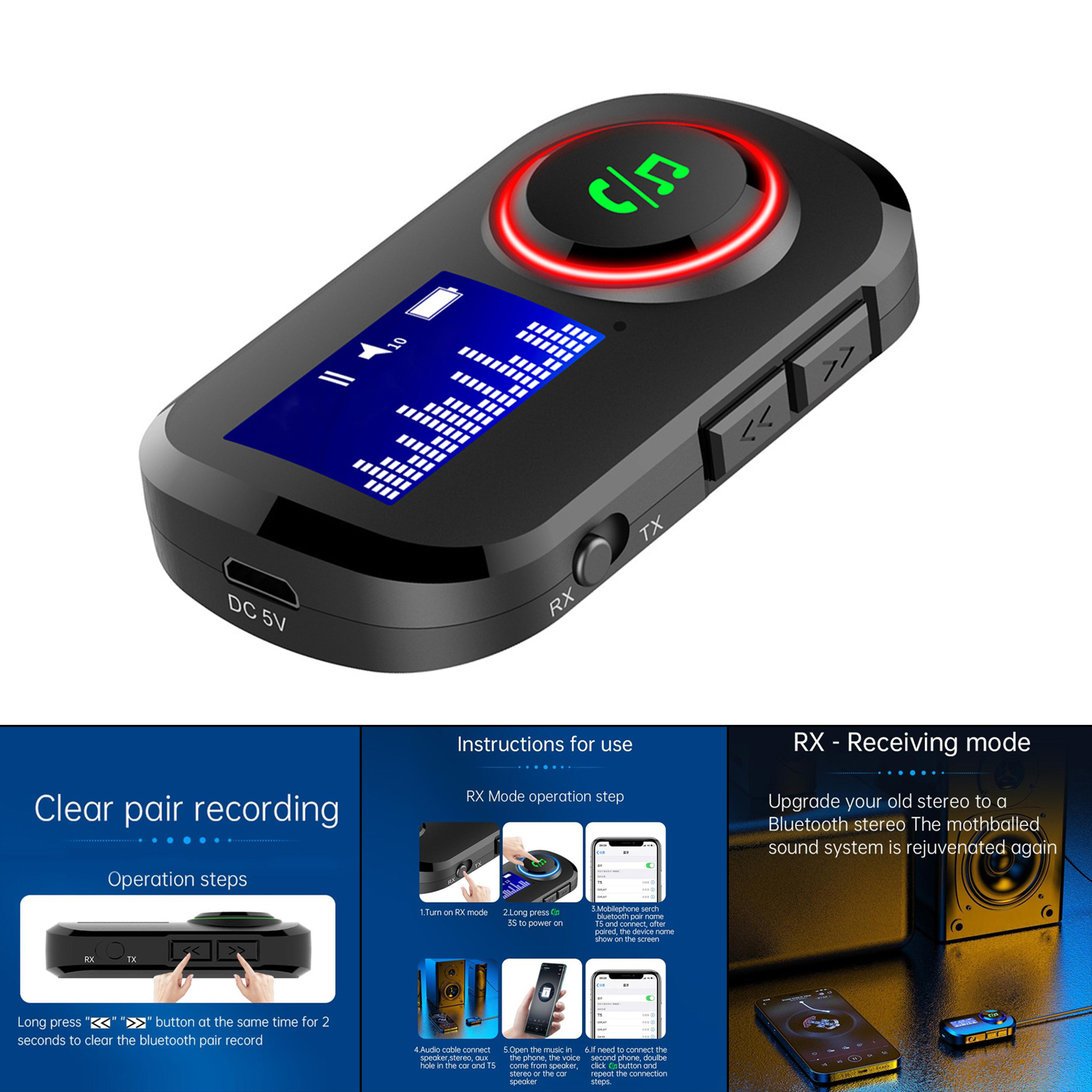 Receiver Wireless Audio Adapter 