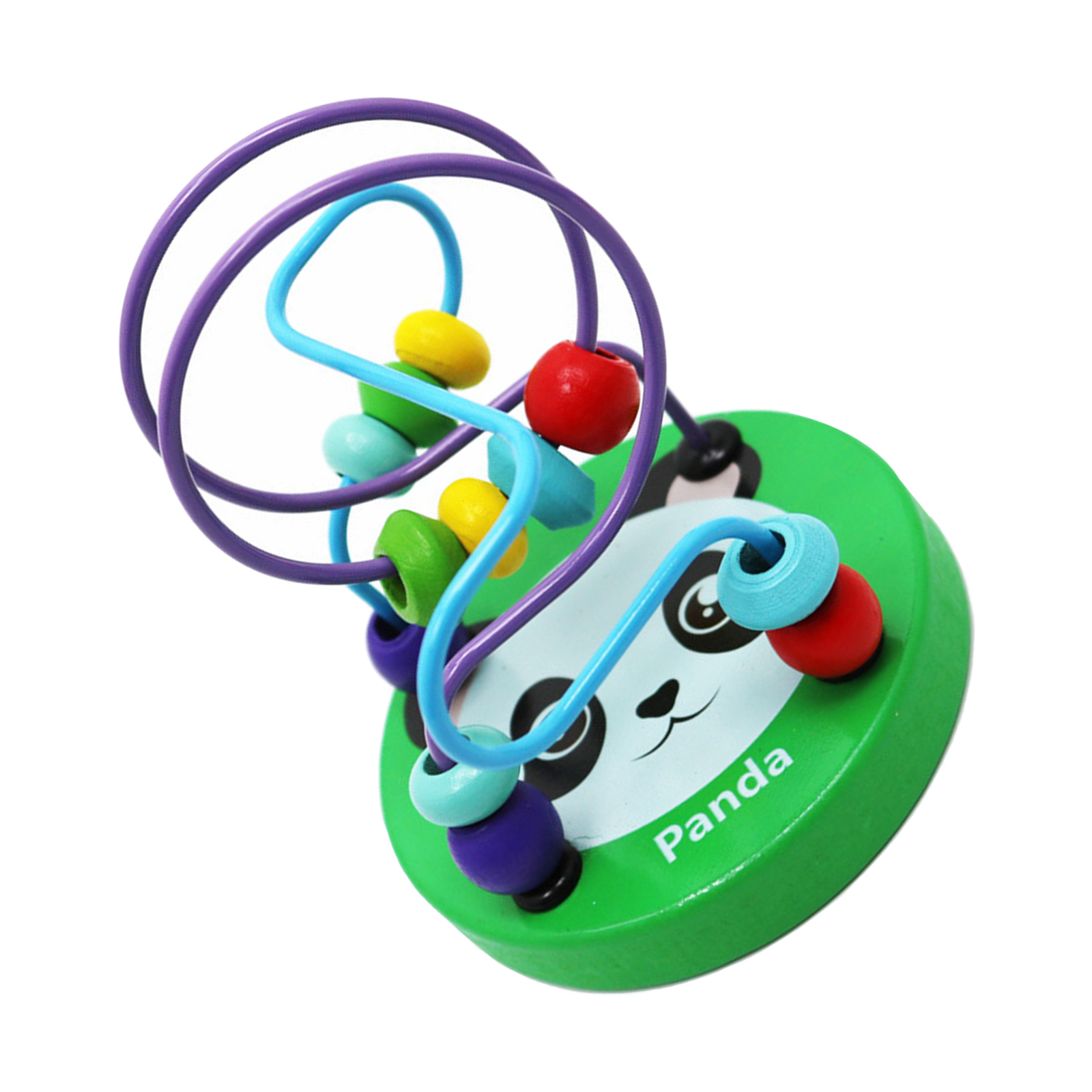 Wooden Animal Bead Maze Toys Activity Toy Around Circle Bead Toys for Ages 3+ Toddlers