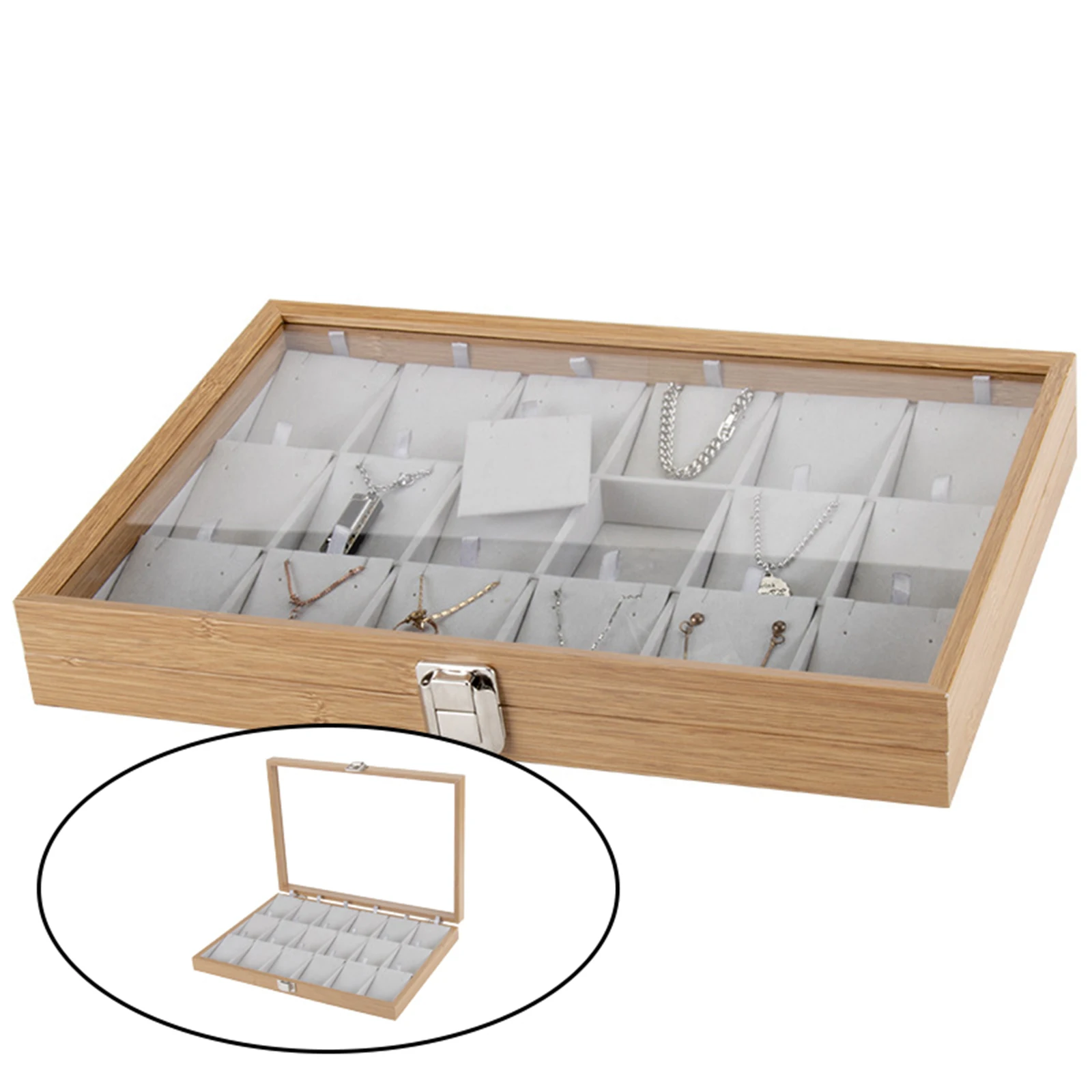 Jewelry Tray Necklaces Rings Box Earrings Case Necklaces Storage Pendats Holder Bracelets Stand