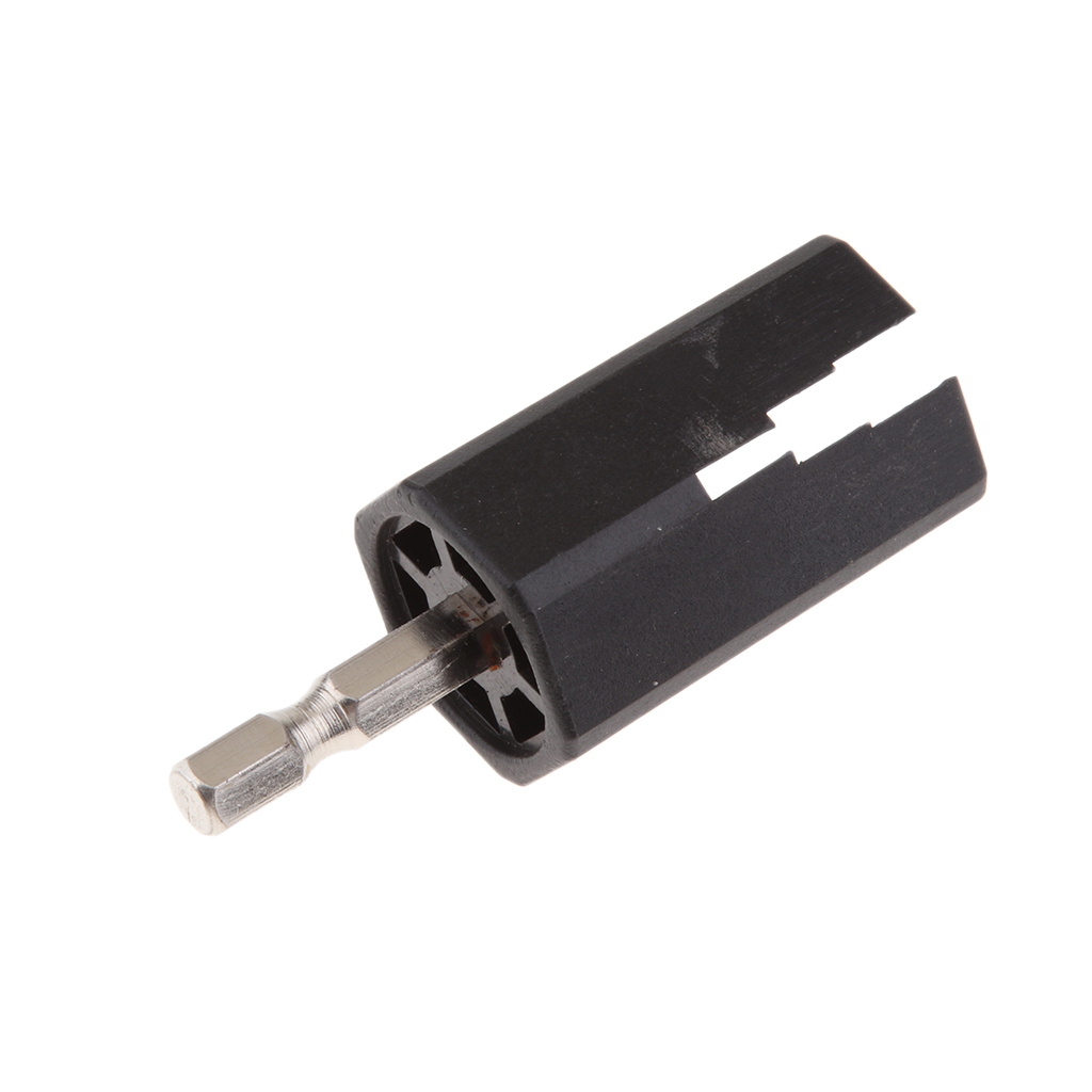 Black Guitar Electric Drill String Winder Bridge Pin Puller Head Remover Bass