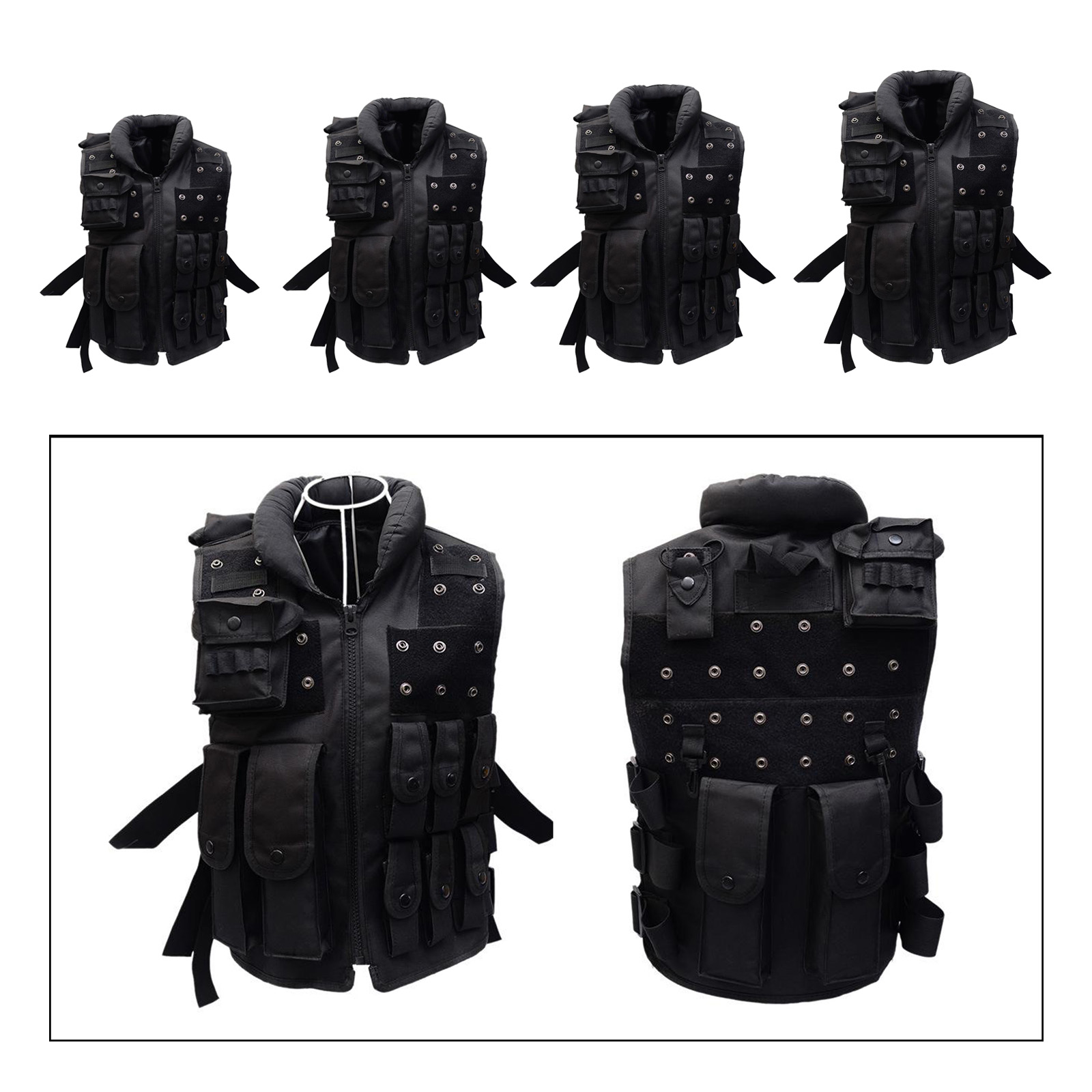 Breathable Tactical Vest CS War Jungle Game Waistcoat Suspensions Detachable Molle Pouches Bag