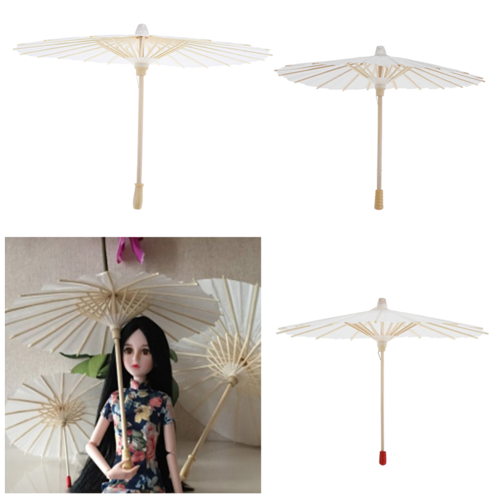 Miniature Paper Umbrella Crafts for Home / Office / Bar Girls Doll Accessory