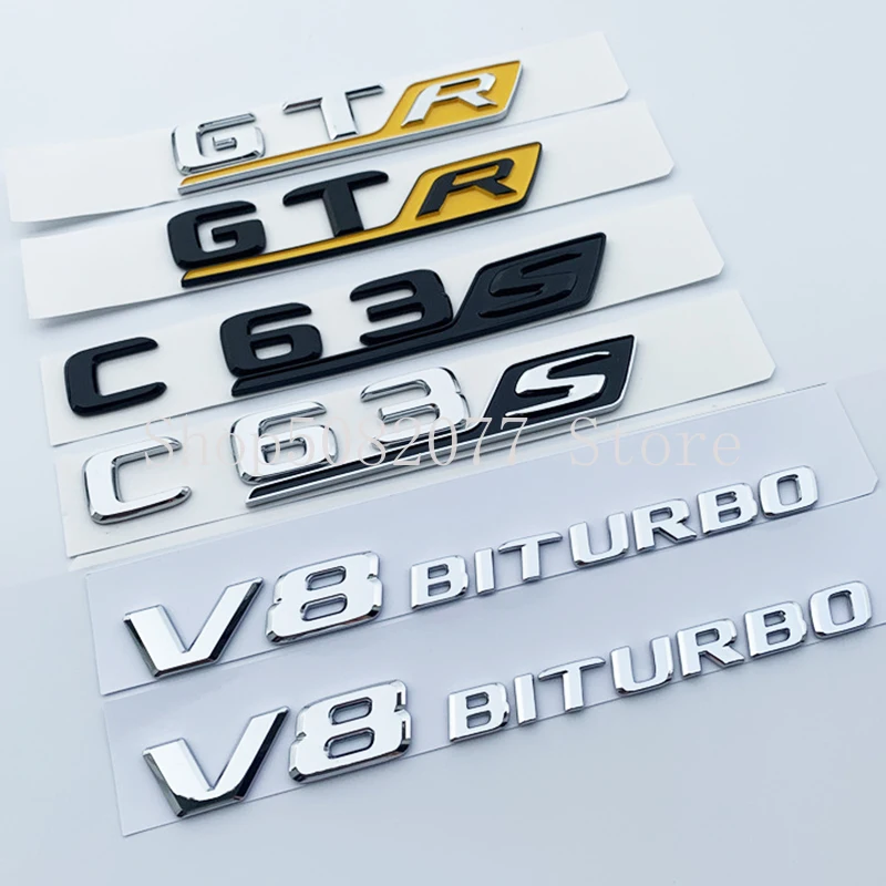 Mercedes Trunk S Badge Emblem Glossy Red CLA45 C63S GLC63S E63S GLS63S AMG 2020
