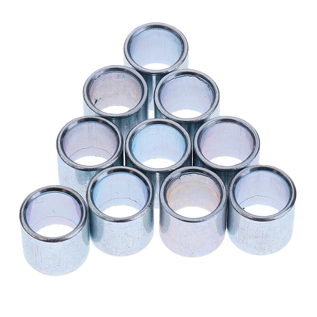 10 Pieces 10mm Inline Skate Roller Skating Wheels Spacers Bearings Spacers