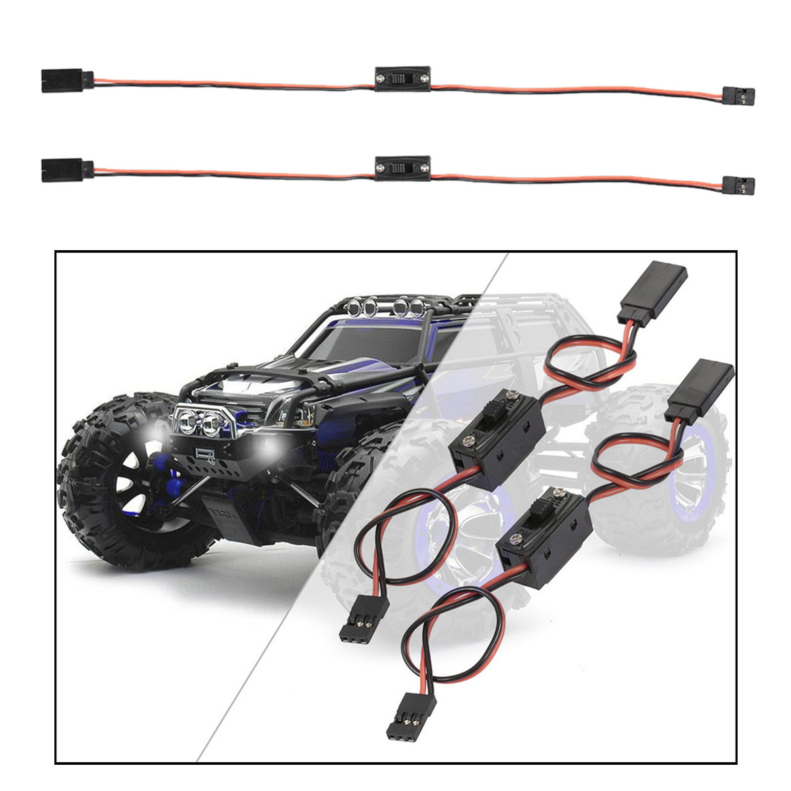Rc Receiver Extra Channel Extended Cable for Axial Scx10 Airplane DIY Accs