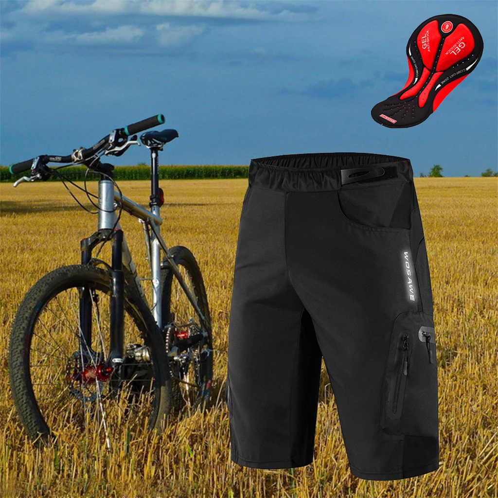 Men`s 3D Padded Bike Underwear Shorts Performance Bicycle Halfpants Breathable Lightweight Quick Dry - Select Sizes