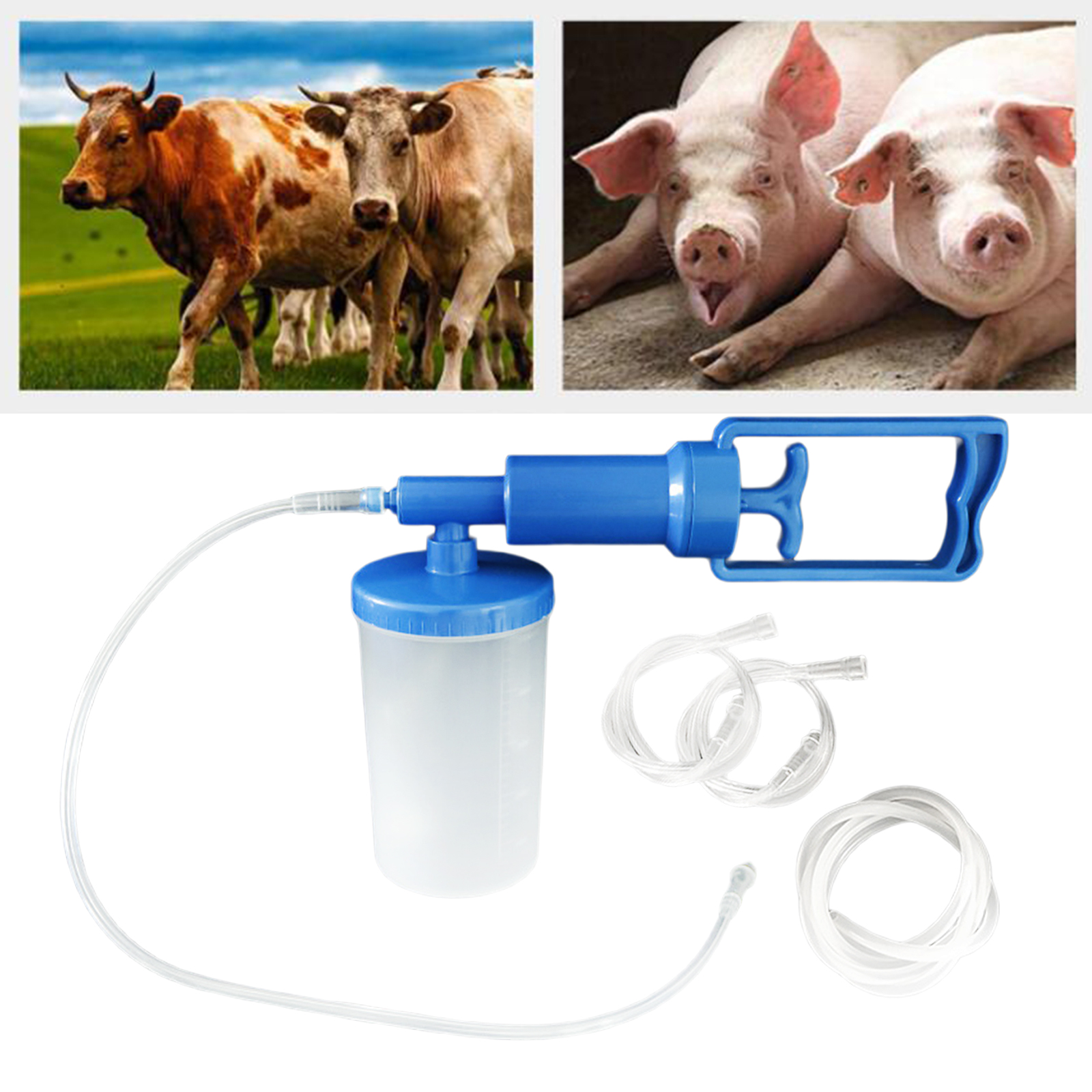 500ml Veterinary Uterine Cleaner Animal Uterus Irrigator Washing Device For Pig Cow Sheep Animal Eqipment