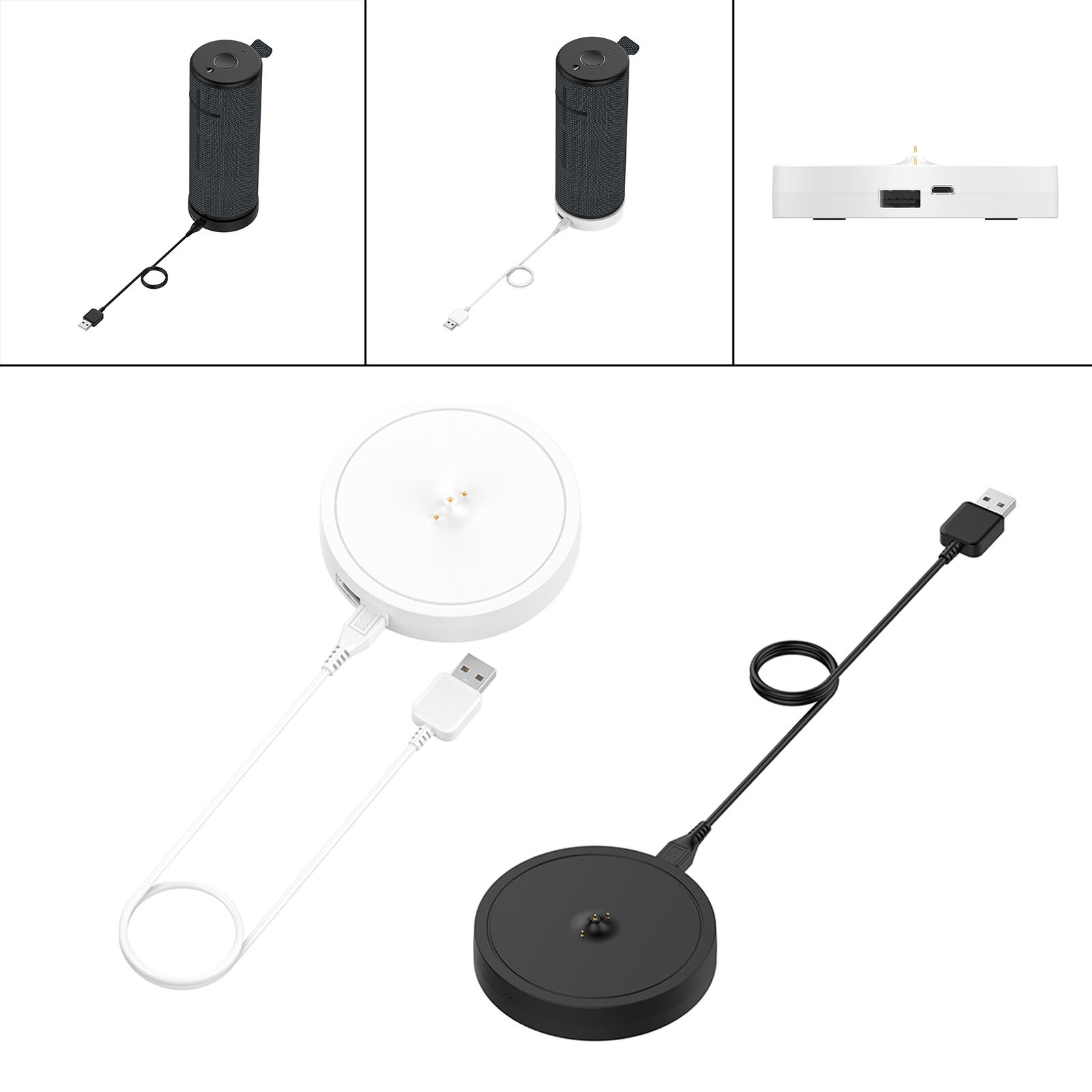 Portable Bluetooth Speaker Station Cradle Charger Desktop Charge Wireless Chargers Dock for Logitech Ultimateears Boom 3 Blast