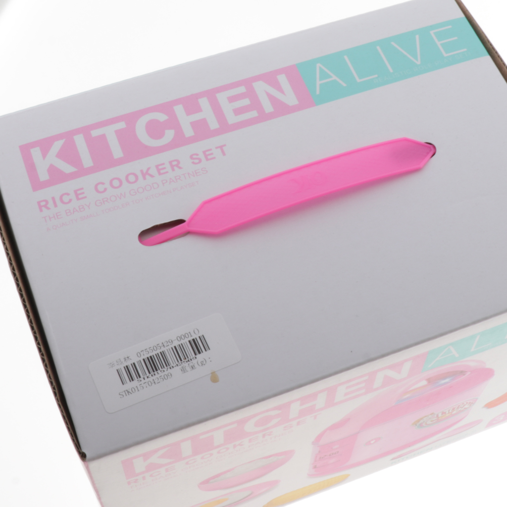 6 Pieces Pretend Play Electric Rice Cooker, Kitchen Play Set Fun Pretend Food