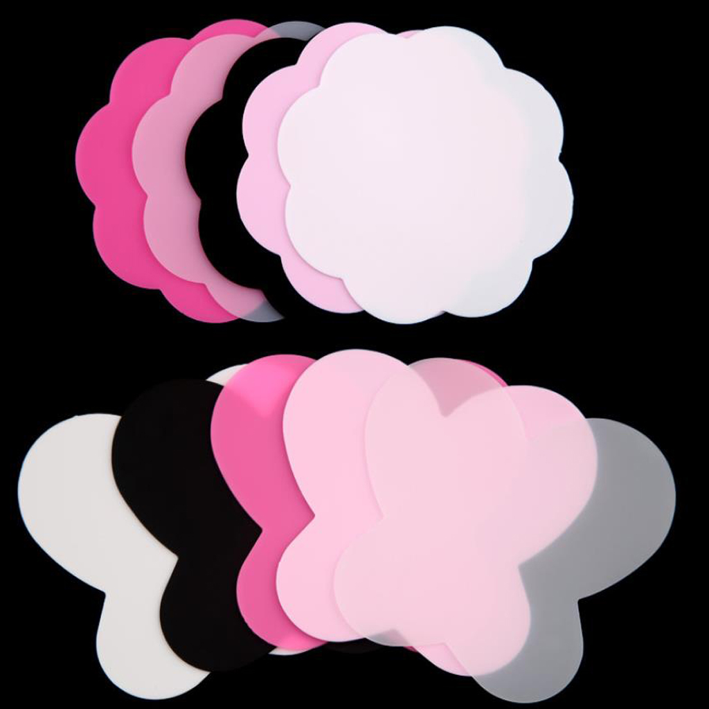 4x Silicone Paint Palette Mat Blossom Foldable Washable Nail Art Pad