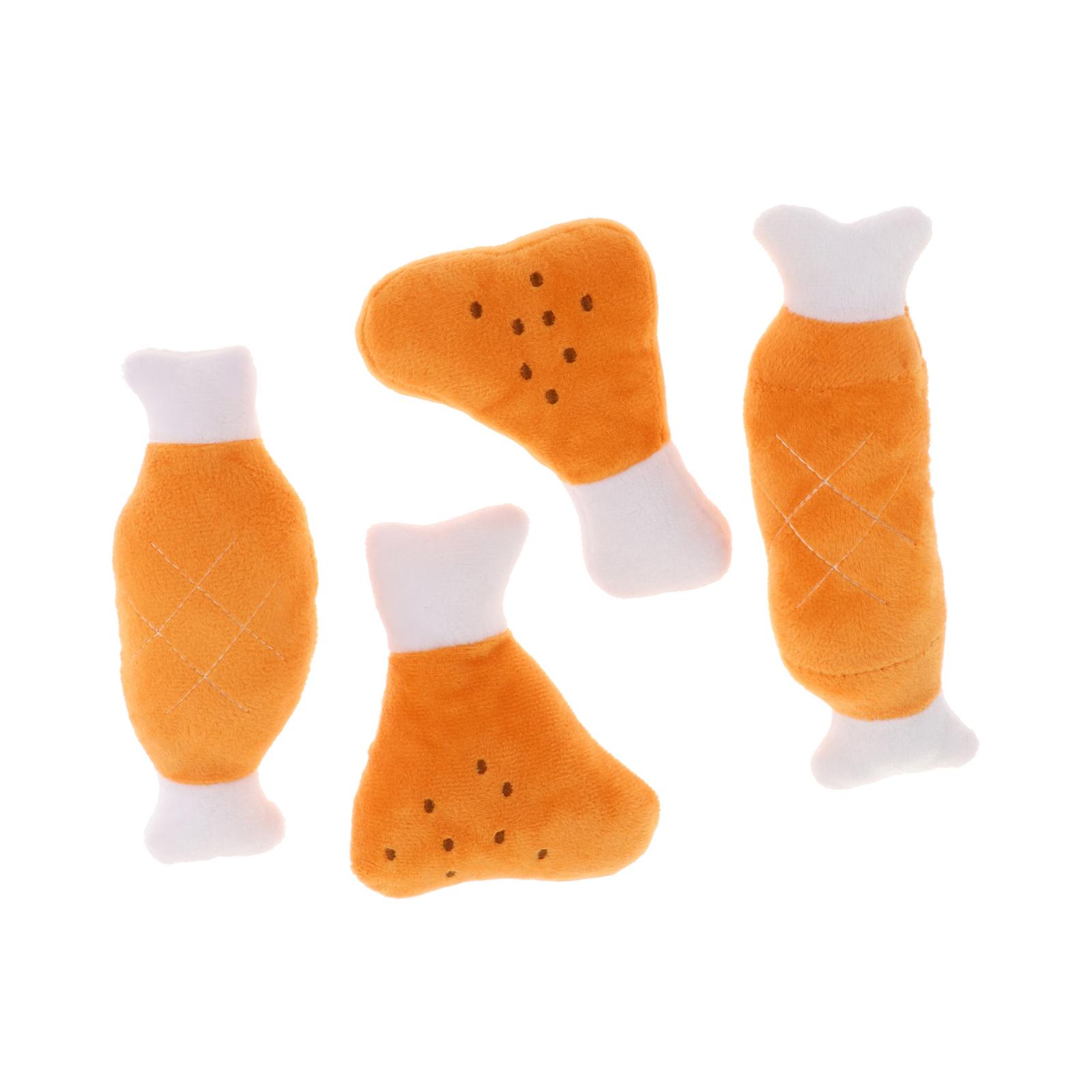 Puppy Pet Supplies Chicken Leg Plush Chew Squeaker Sound Squeaky Dog Cat Toy